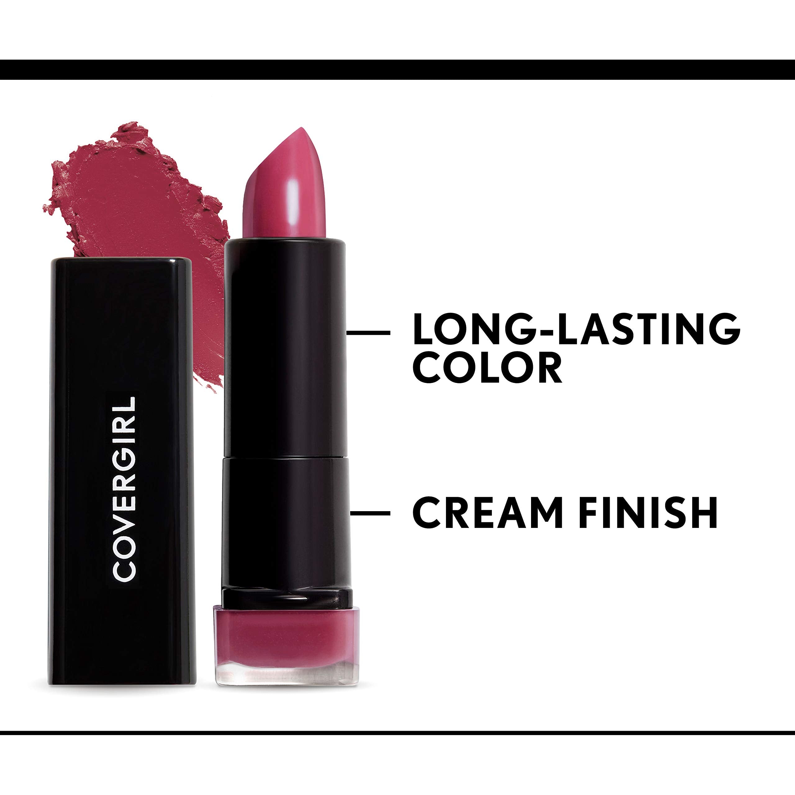 COVERGIRL Exhibitionist Lipstick with Cream Finish (Seduce Scarlet 310, 0.123 oz, 3.5 g)
